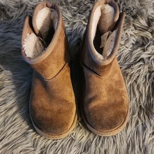 UGG Tan Suede Boots with Logo